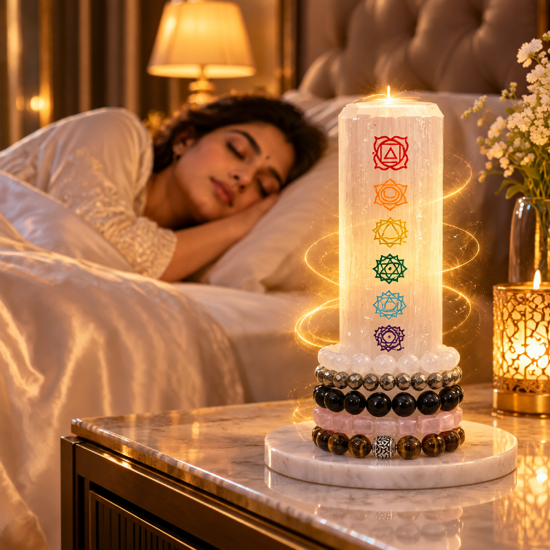 Selenite Crystal Charging Tower